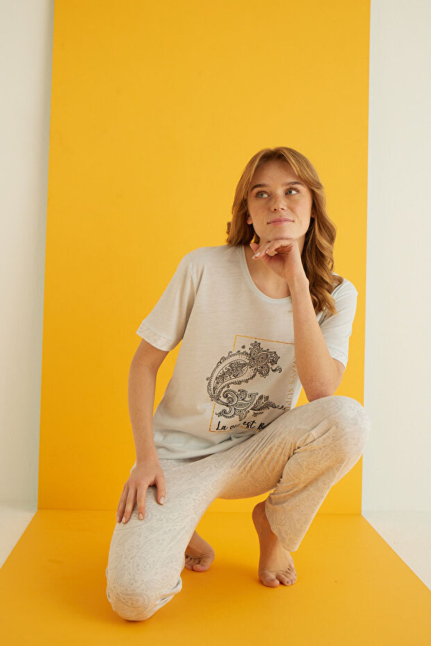 VİSKON PİJAMA TAKIMI - 1