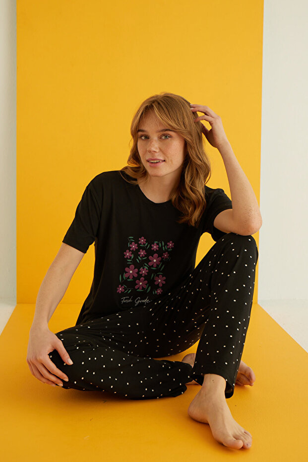 طقم بيجامة من الخيزران - 1