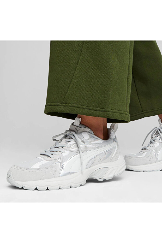 Milenio Tech Suede Kadın Gri Spor Ayakkabı (393489-02) - 3