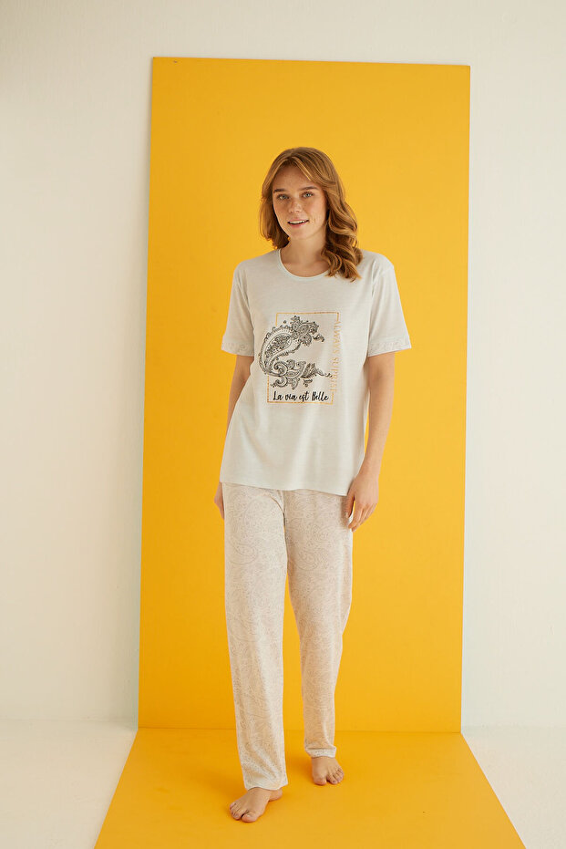 VİSKON PİJAMA TAKIMI - 2