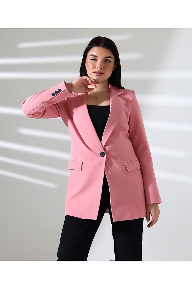 KOPYA - Tek Düğmeli Blazer Model Ceket - 6
