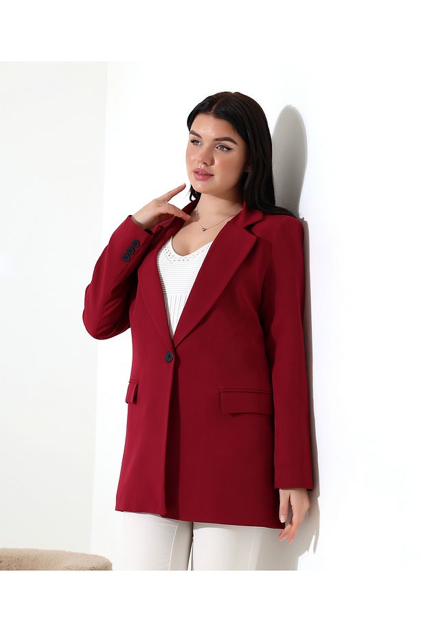 KOPYA - Tek Düğmeli Blazer Model Ceket - 2