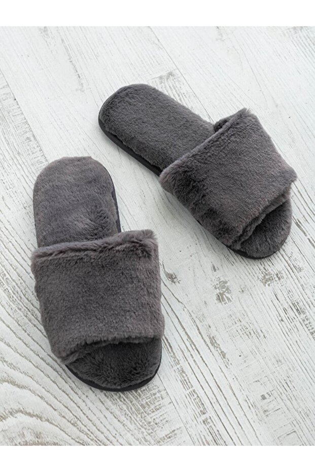 Women's Cross Strap Plush House Slippers (S1)