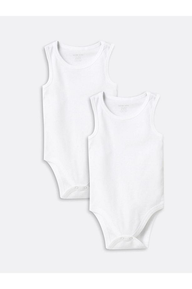 Bisiklet Yaka Basic Erkek Bebek Çıtçıtlı Body 2'li (S4) - 1