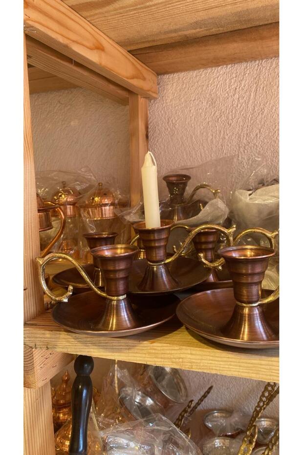 Eskitme  Bakır Şamdan - 4