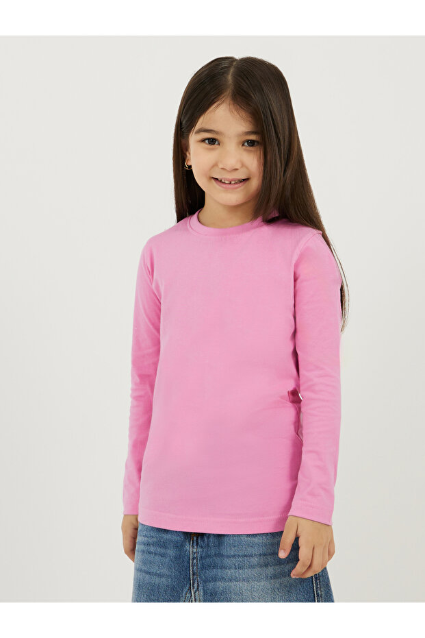 Solid Round Neck T-Shirt - 3