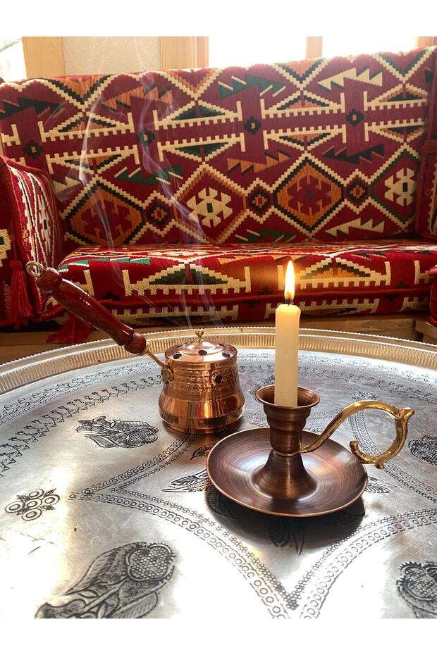 Eskitme  Bakır Şamdan - 1