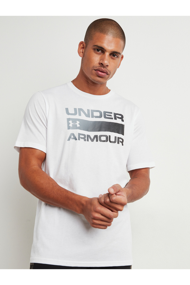Team Issue Wordmark Printed Round Neck T-shirt