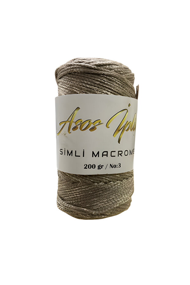 Glitter Polyester Macrame Hand Knitting Thread 200 Gr - 1