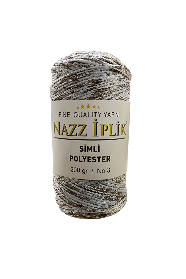 خيوط بوليستر مكرامية لامعة للحياكة اليدوية 200 جرام - 1