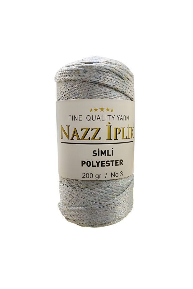 Glitter Polyester Macrame Hand Knitting Thread 200 Gr - 1