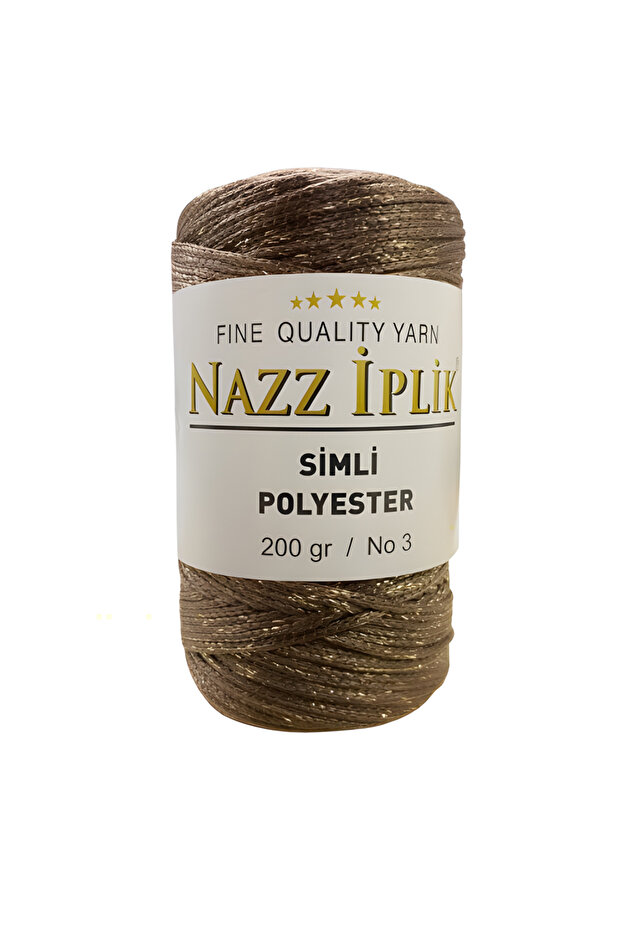 خيوط بوليستر مكرامية لامعة للحياكة اليدوية 200 جرام - 1