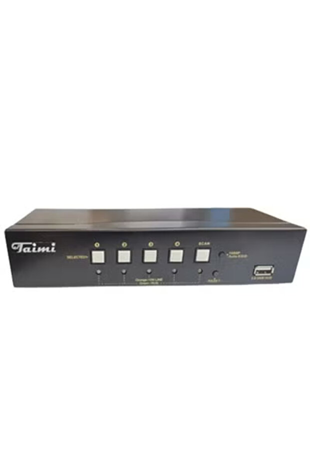 مفتاح HDMI بأربعة منافذ مع صوت وأربعة كابلات – 4K-60Hz-Hotkey Switching