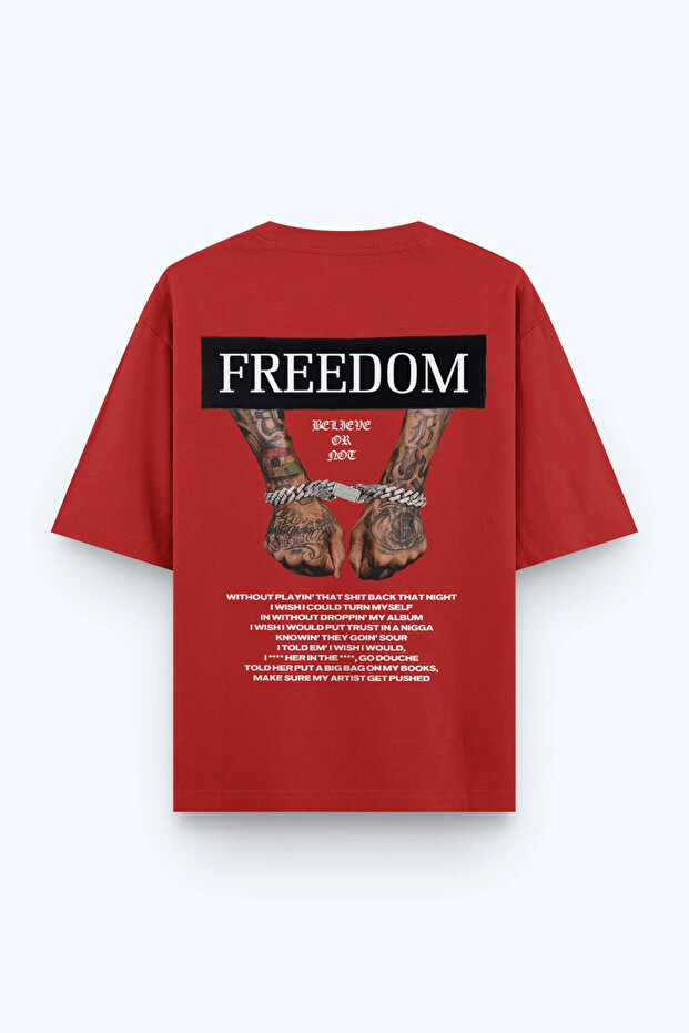 Tricou oversize imprimat - 1