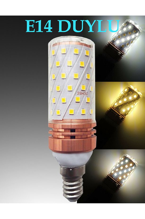 E14 DUYLU 3 FONKSİYONLU MISIR LED AMPUL 5 ADET - 2