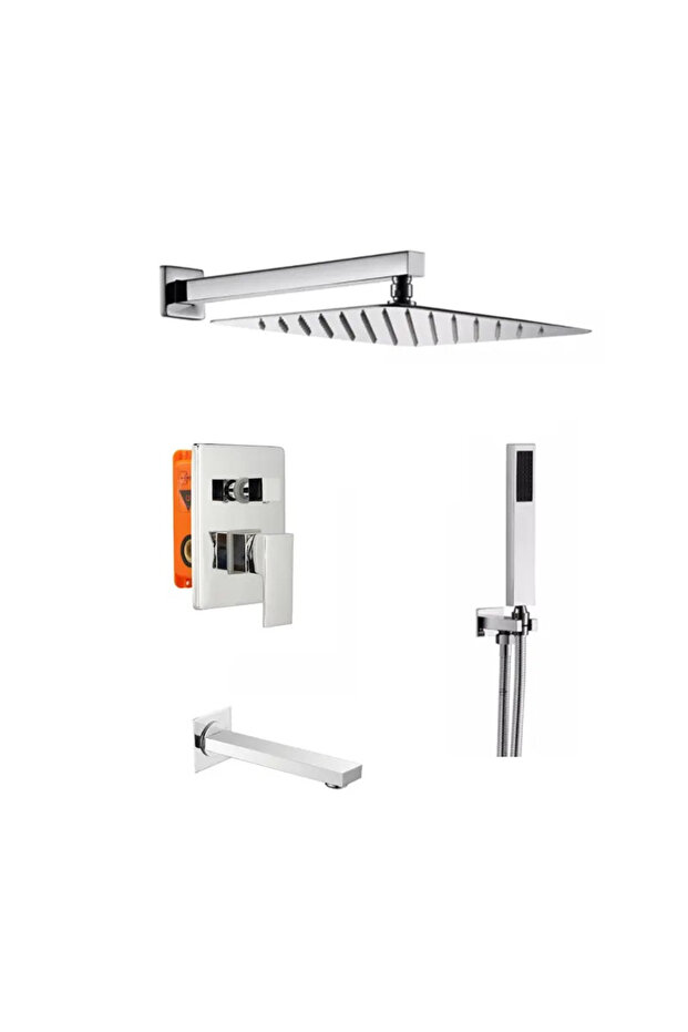 Sam Siena Gömme Ankastre Krom Duş Seti - 1