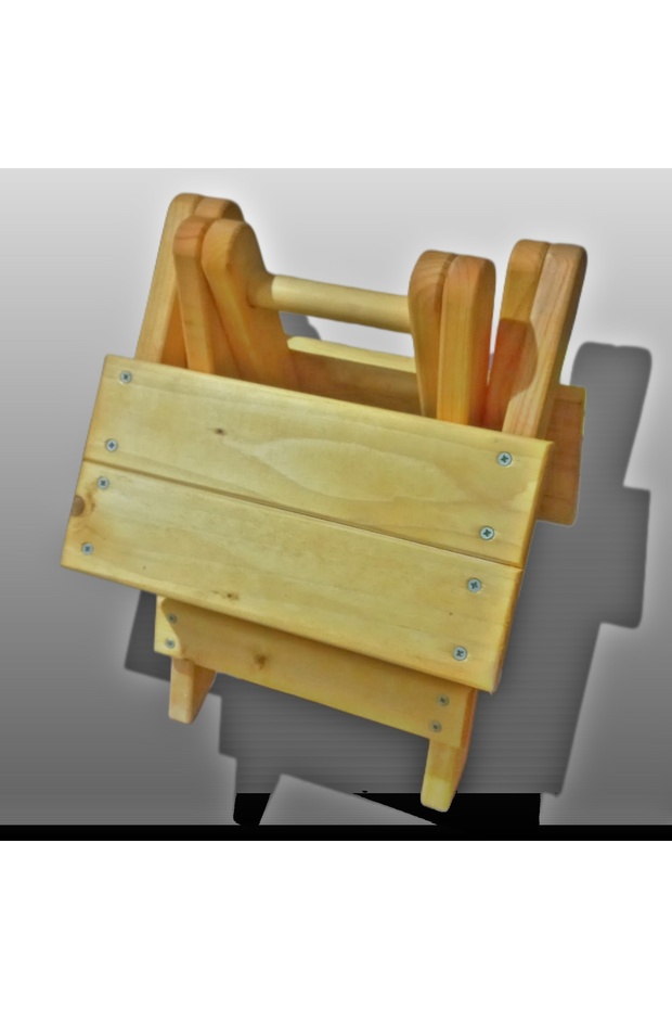 Katlanbilir ahşap tabure - 4