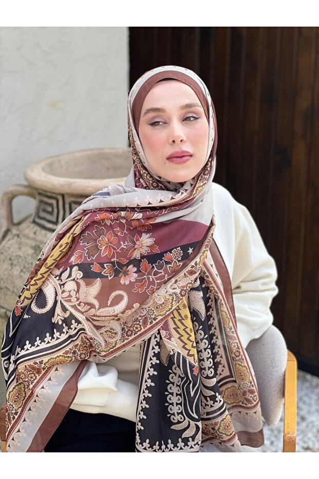 Meknes Pattern Lina Shawl - 2