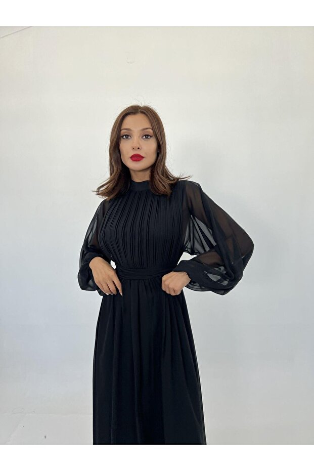 6297 ELBİSE-SİYAH - 5