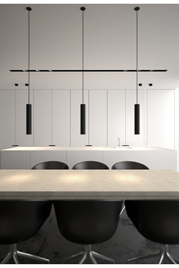 Led Sarkıt Boru Model Siyah Tekli - 1