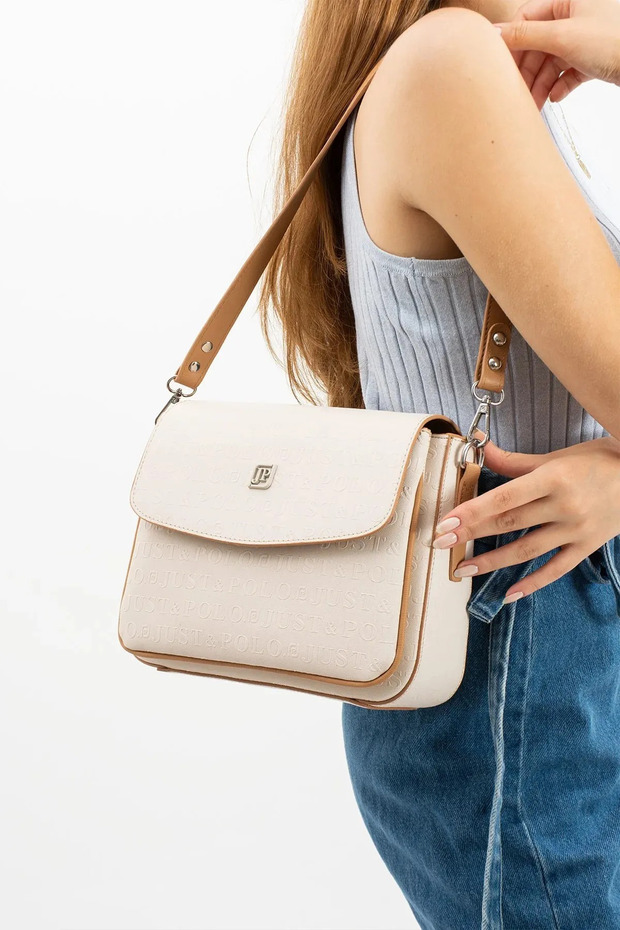 Women's Embossed Pattern Large Size Hand and Shoulder Bag