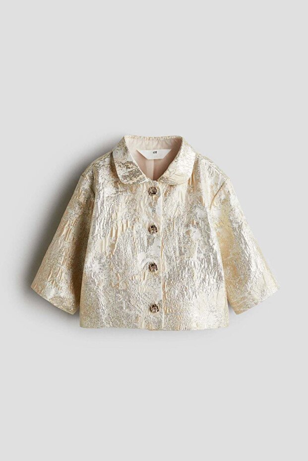 Jacquard-weave blazer