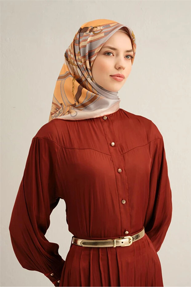 80 Twill İpek Eşarp 9315D - 2