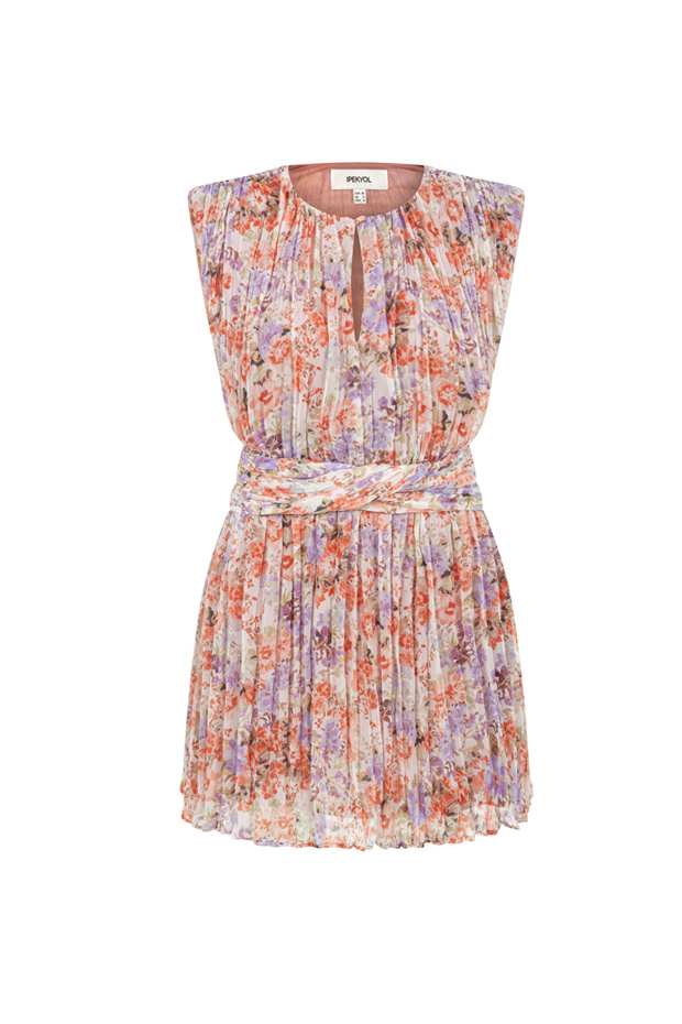 فستان منقوش مبطن - 3