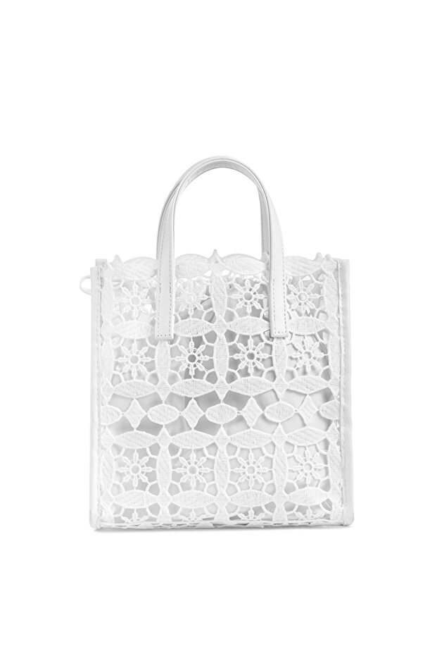 Dantel görünümlü çanta - 4