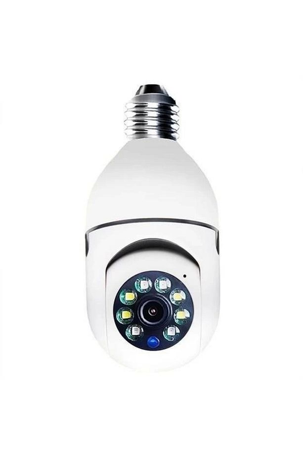 Buffer® Wifi 360 Panoramik Ampul Kamera Gece Görüş Ses Akıllı Hareket Algılayıcı - 4
