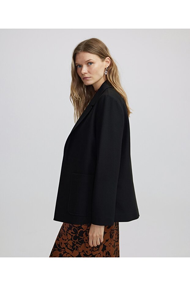 Oversize dokuma ceket - 5