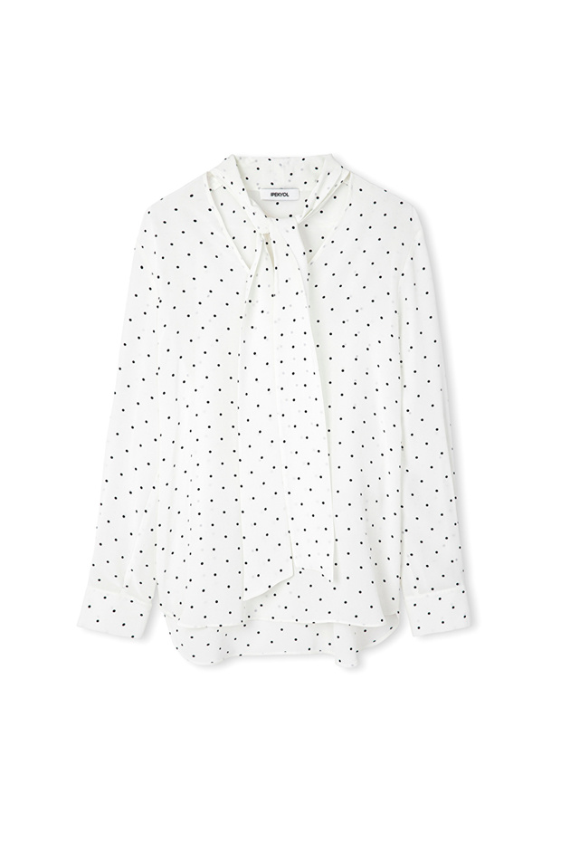 بلوزة منقوشة منقطة - 3