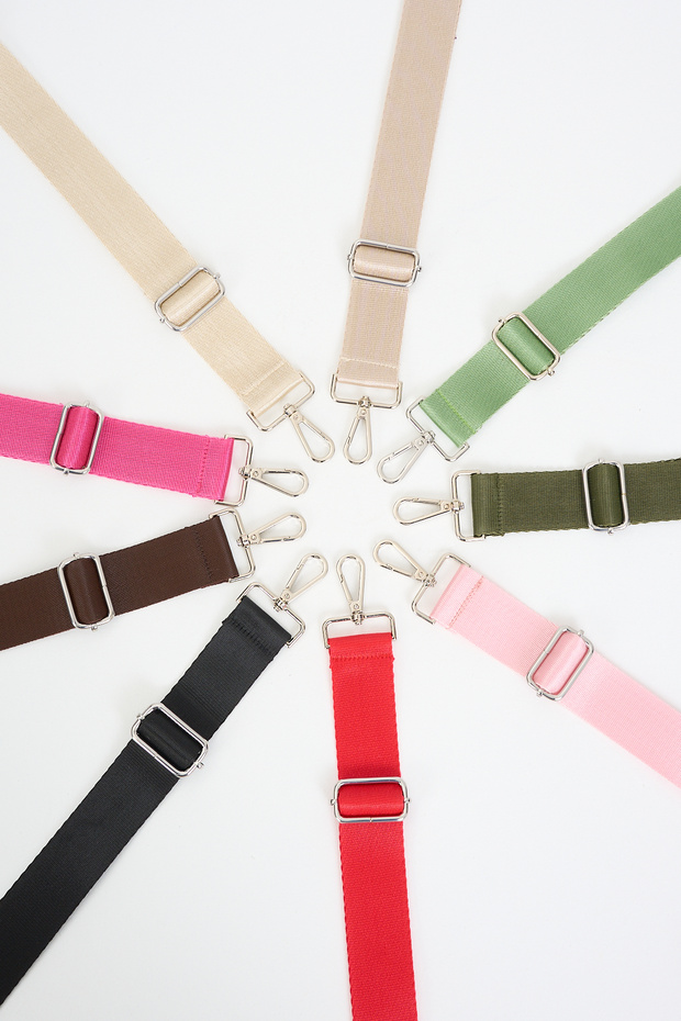 حقيبة بنية قابلة للتعديل - 110 سم، عرض: 4 سم، بوليستر - 6