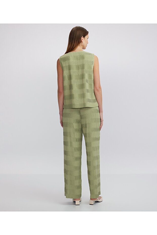 Kontrast efektli bluz - 6