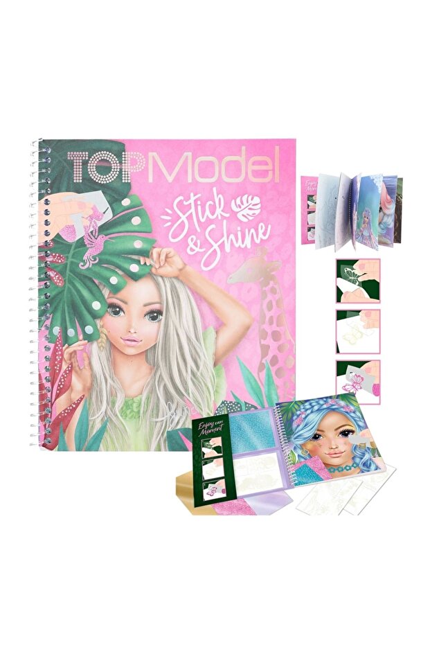 Topmodel Girl Paintable Stencil Sticker Design