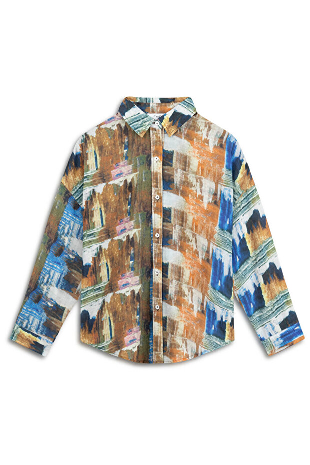 Desen baskılı gömlek - 3