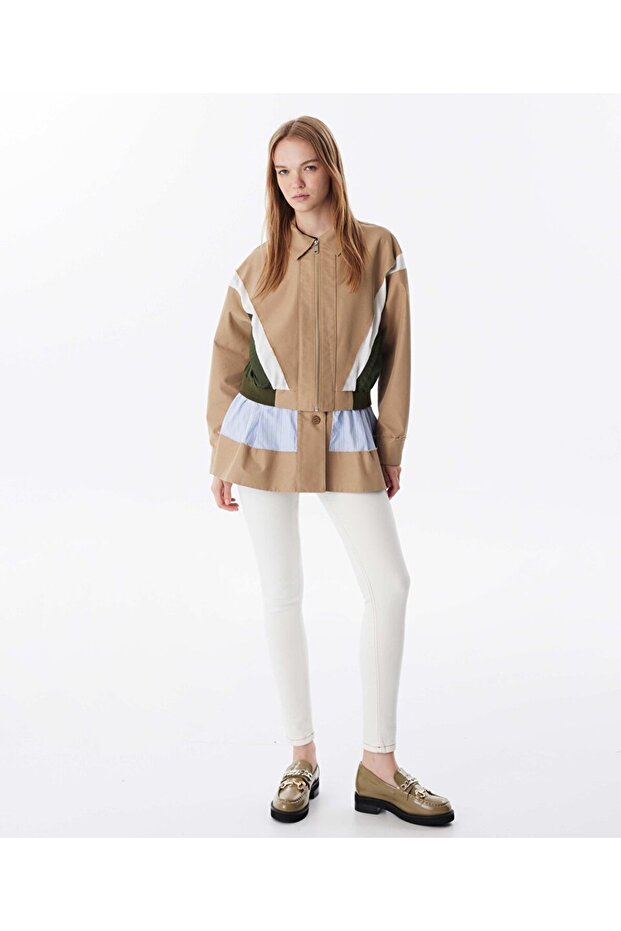 Çift parça görünüm trençkot - 2