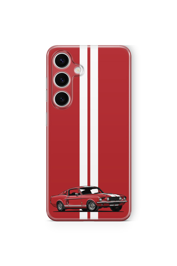 Samsung Galaxy A04S Compatible Car Design Printed Transparent Case