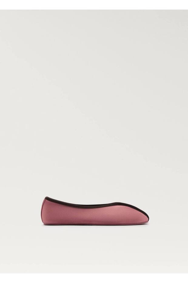 Saten Şeritli Kontrast Babet - 2