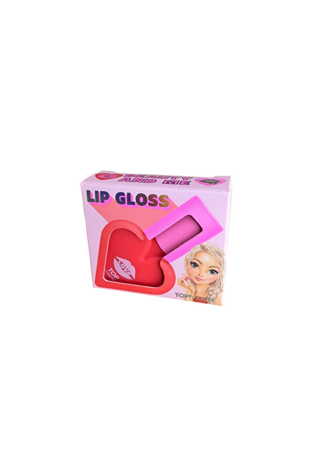 heart lip gloss peach