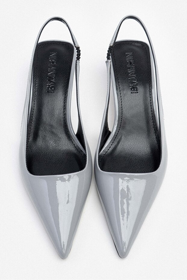 Rodney Grey Lakierowane skórzane gumowe buty damskie na wysokim obcasie - 6