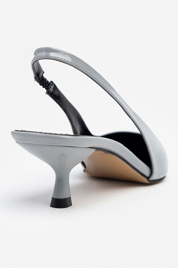 Rodney Grey Lakierowane skórzane gumowe buty damskie na wysokim obcasie - 8