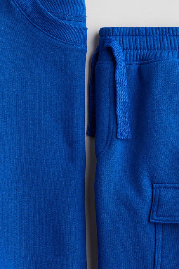2 Parçalı Sweatshirt ve Şort Set - 2