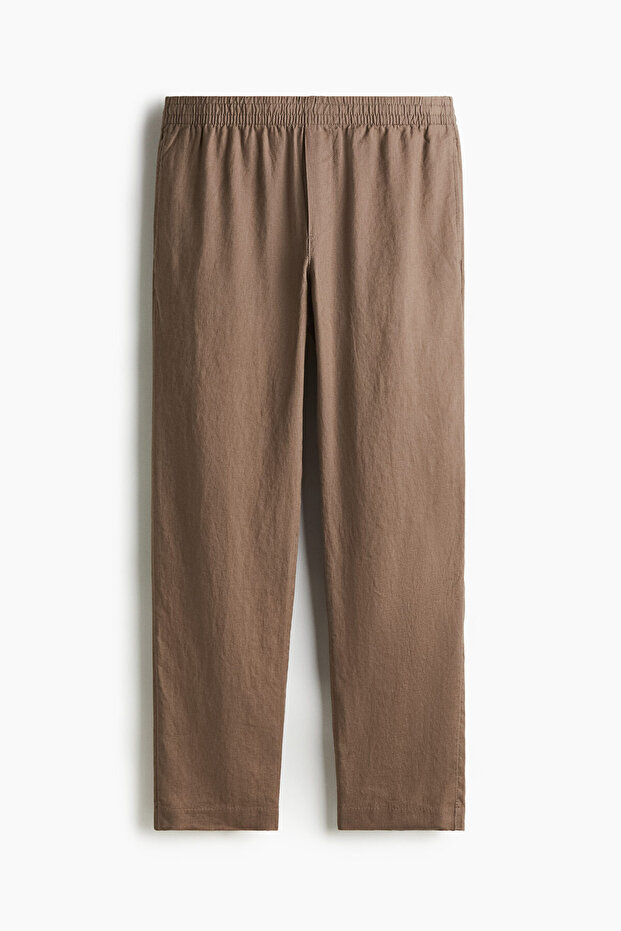 Keten Pantolon Regular Fit - 3