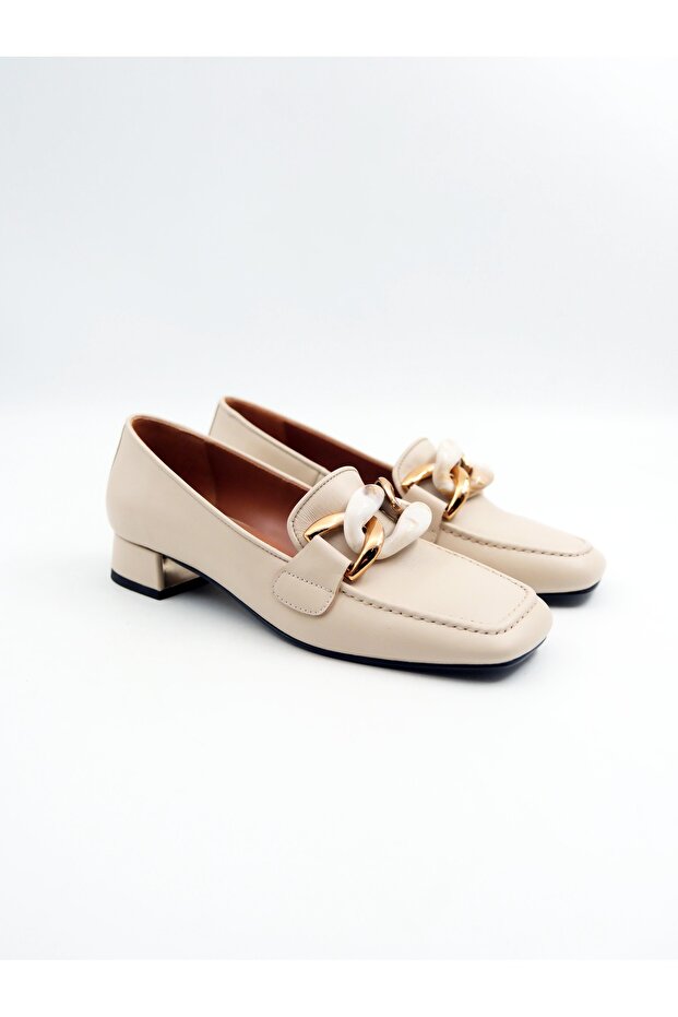 Women's Genuine Leather Heeled Shoes