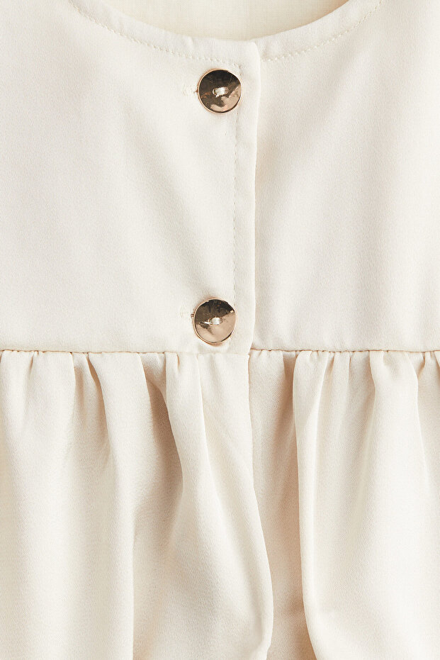 Peplumlu Saten Üst - 2