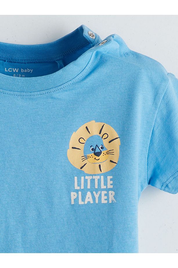 LCW baby Baskılı Erkek Bebek Tişört ve Şort 2'li - 6