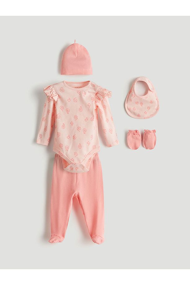 LCW baby Penye Kız Bebek Hastane Çıkış Seti - 1