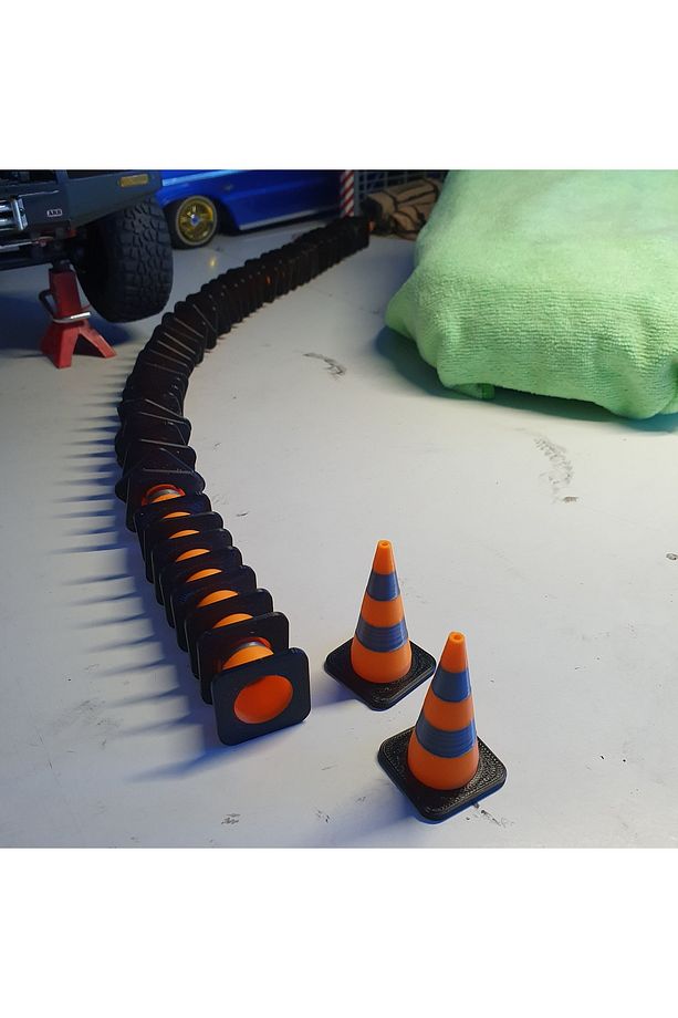 10 Adet Trafik Konisi Kukası 1/10 Rc Drift Diecast Dekor - 2