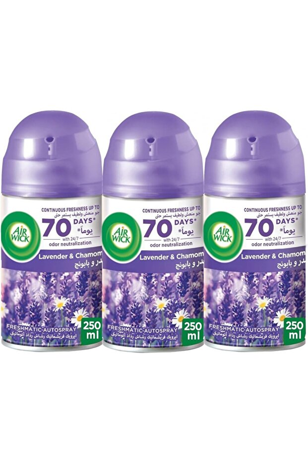 Lavender Freshmatic Air Freshener Refill, Pack of 3 x 250ml